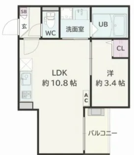 Jack shinsakaeⅠ【3階】の間取り