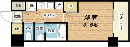 サムティ大阪GRAND EAST【7階】の間取り