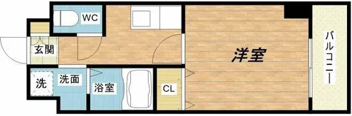 U-ro松屋町【3階】の間取り