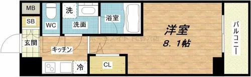 Fortuney大手前【3階】の間取り