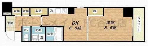 プルミエール南本町【8階】の間取り