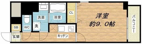 プルミエール南本町【6階】の間取り