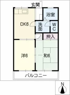 メゾン高木23【1階】の間取り