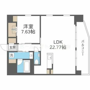 プレジオ松屋町【2階】の間取り