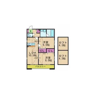 Maison de Cerisier(メゾン セリゼ)【2階】の間取り