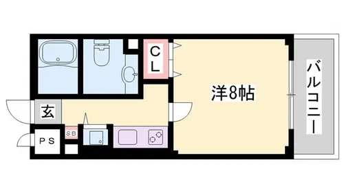 パークハイム弐番館 B棟【3階】の間取り