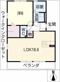 ジャスティス A【2階】の間取り