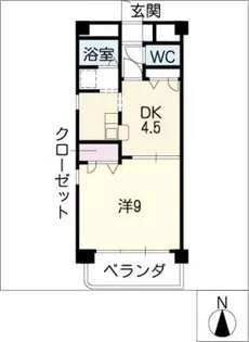 grandpiareOSAMU【4階】の間取り