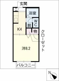 ハピネス光【1階】の間取り