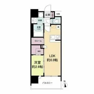 セレニテ難波グランデノール【5階】の間取り