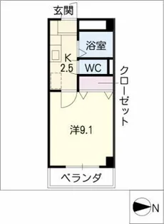 司町マンション【1階】の間取り