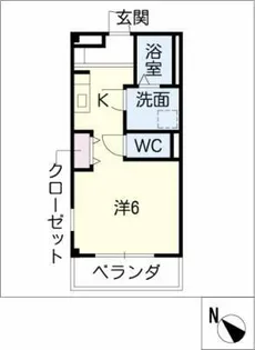 ジュネス明和【1階】の間取り