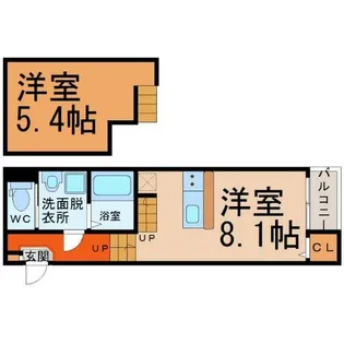 クリークコート【2階】の間取り