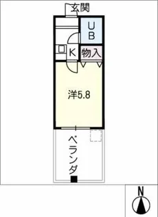 スリーエー【2階】の間取り