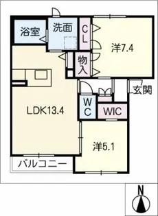 ヘリテージパーク Ⅱ【1階】の間取り