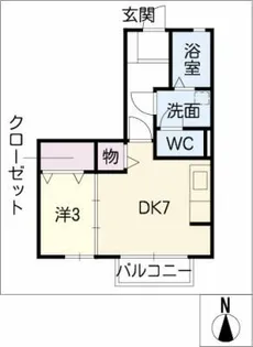 ハイネス千代ヶ丘【1階】の間取り