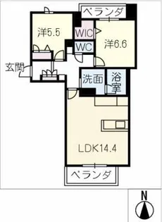 シャーメゾンOlive【3階】の間取り