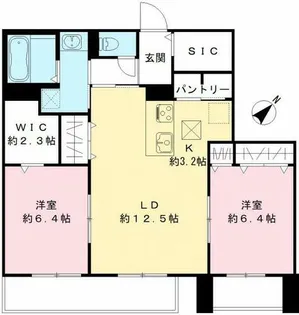 MAISON DE MARINE【103号室】の間取り