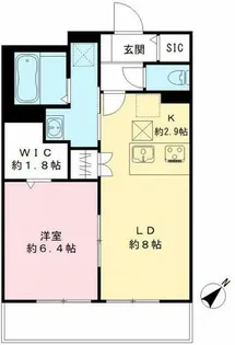 MAISON DE MARINE【105号室】の間取り