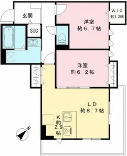 MAISON DE MARINE【2階】の間取り