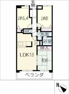 タワーレジデンスアネックス2【5階】の間取り