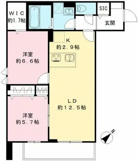 MAISON DE MARINE【306号室】の間取り