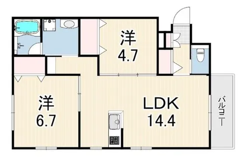 ブルーリッジ【2階】の間取り