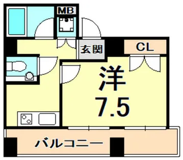 ラ・セーヌ西宮【11階】の間取り