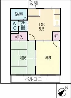 クレオスDAIWA【2階】の間取り