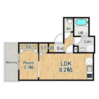 (仮称)ジーメゾン明石ブリーズ【3階】の間取り