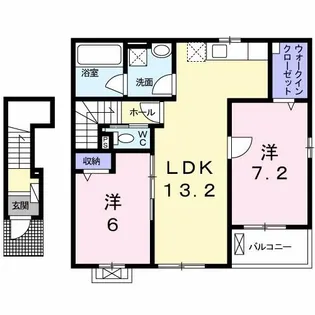 リバーサイド ヴィレッジ【2階】の間取り