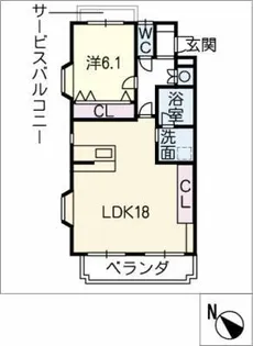 Astriea【3階】の間取り