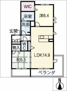 カスティージョ フェリス【2階】の間取り