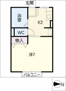 レトア若宮【2階】の間取り