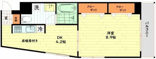 メゾンエトワル【3階】の間取り