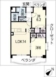スターライト藤【1階】の間取り