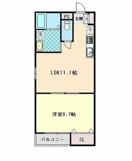 ヴィレッタ城之下【2階】の間取り