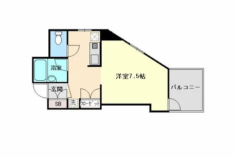 六甲ガーデンホームズ【302号室】の間取り