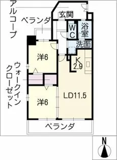 AVANTY TOKUGAWA【5階】の間取り