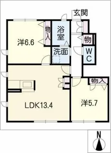 プレミール コート【1階】の間取り