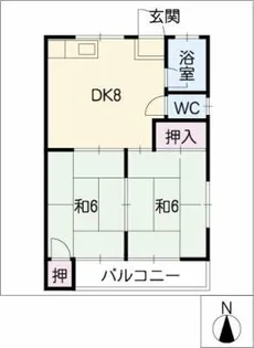 コーポ出原【2階】の間取り
