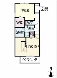 フローリッシュ【1階】の間取り