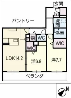 ラッフィナート【3階】の間取り