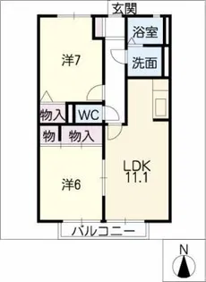 ウィステリア21【2階】の間取り
