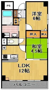 ルナマーレ【4階】の間取り