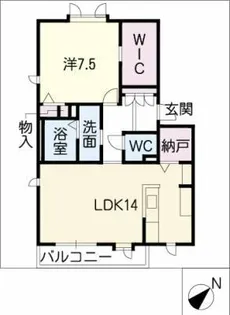 グレイス柏井【2階】の間取り