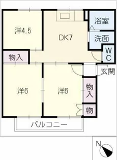 ベルアネックス【2階】の間取り