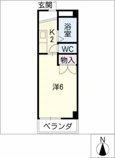 アビニヨン今伊勢【4階】の間取り