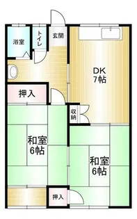 コーポラス三和【103号室】の間取り