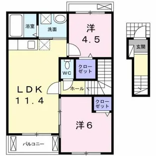 ミニョン【2階】の間取り